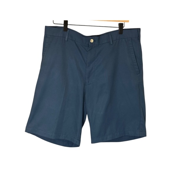 Peter Millar Crown Sport Golf Shorts Size 36 Performance Tech‎ Chino Active Blue - Picture 1 of 8